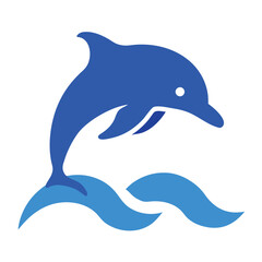 dolphin isolated on white background