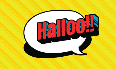 abstract comic background with line and dot halftone, speech bubble element 