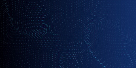 Obraz premium Blue abstract background. Modern dot texture pattern. Futuristic concept. Minimalist geometric design.