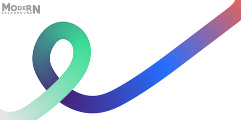 Obraz premium Modern Gradient Ribbon Abstract Background for Presentations and Digital Media