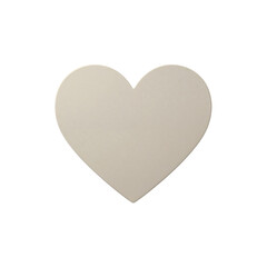 Fototapeta premium Simple light heart shape icon for romance and love symbolism isolated on transparent background