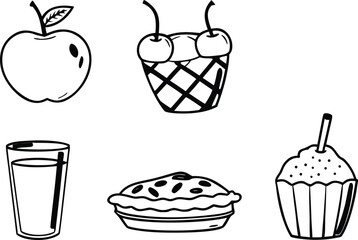 ice cream and fruit