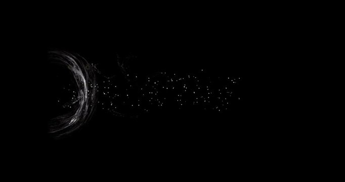 water splash effect on black background