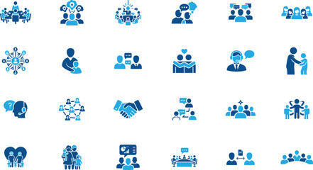 Human interaction icon for communication design