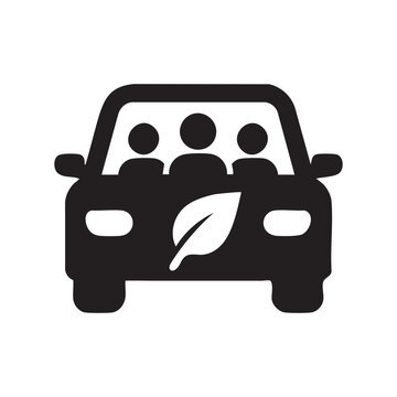 Modern carpooling icon vector design