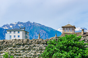 Small town in mountains