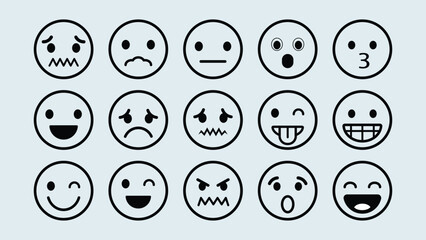 Expressive Emoji Faces Conveying Diverse Emotions For Communication And Design Projects