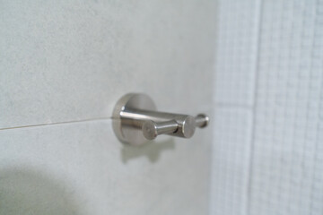 Stainless Steel Clothes Grip hook On Bathroom Wall