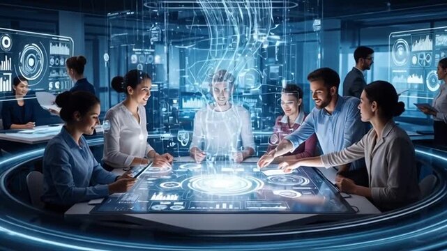 business team working together - Powered by Adobe