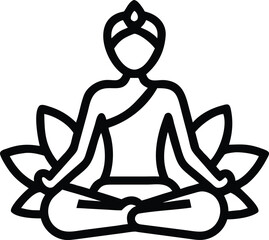 silhouette of a woman in yoga position