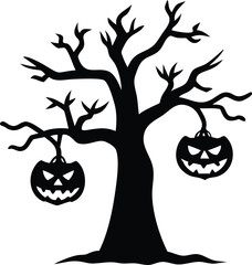 halloween pumpkin and bats