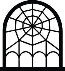 stained glass window in the church