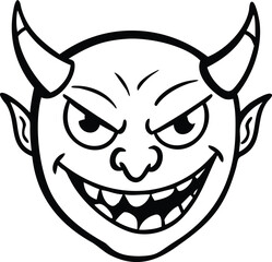 vector illustration of an angry face