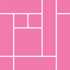 Pink Bento Grid Layout. UI UX design. 