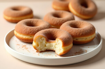 donuts on a plate