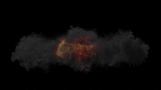 Cloud Explosions
This stock motion graphics video shows smoke and a fiery cloud exploding against an alpha channel background.