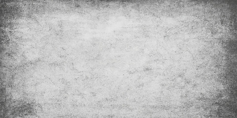 Fototapeta premium Dark, old, and dirty grunge paper texture background with a gray and black concrete wall pattern for a vintage design backdrop