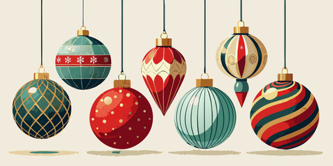 Colorful Easter eggs on a white background with a festive seasonal decoration set