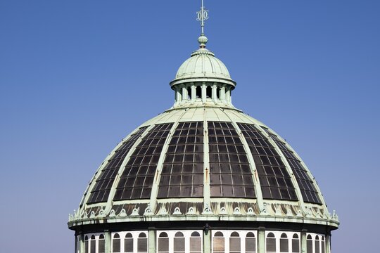 Dome of the Ny Carlsberg Glyptotek or New Carlsberg Glyptothek, art museum for sculpture and painting, architects Vilhelm Dahlerup and Hack Kampmann, Copenhagen, Denmark