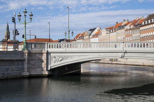 Bridge H&oslash;jbro, Slotsholm Canal, Gammel Strand, Copenhagen, Denmark