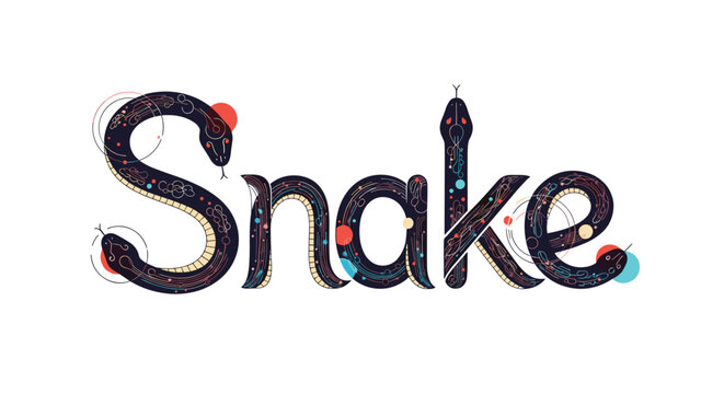 Creative lettering of the word \.