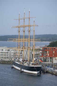 Four-masted barque Passat, Travem&uuml;nde estuary, Baltic Sea spa Travem&uuml;nde, Bay of L&uuml;beck, L&uuml;beck, Schleswig-Holstein, Germany