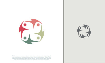 Global Community Logo Icon Elements Template. Community human Logo template vector. Community health care. Abstract Community logo