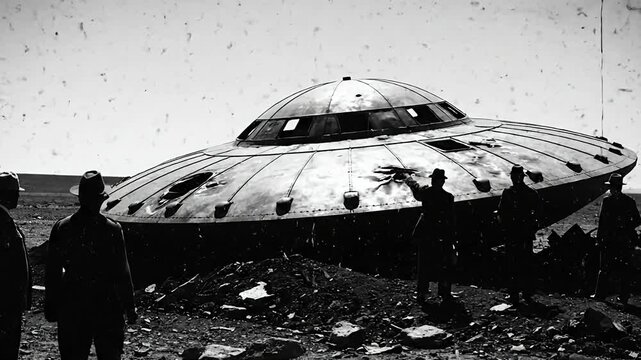 Declassified Archival 1940s Footage of a Crashed UFO Incident
