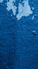 the wall is painted with blue paint