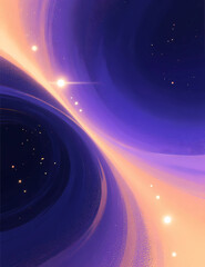 blue planet with space