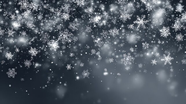 white snow flying on transparent background snowflakes falling christmas decoration isolated background vector heavy snowfall snowflakes vector overlay for holiday designs 