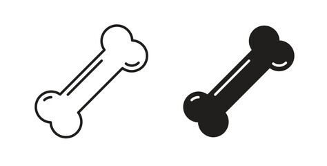 Bones icon line. eps 10 vector illustration