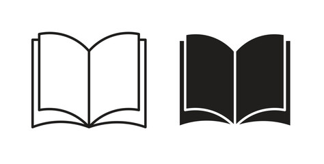 Book icon line. eps 10 vector illustration