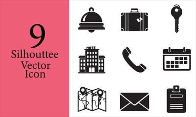 Abstract geometric pattern silhouette