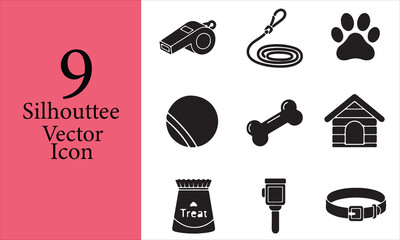 Abstract geometric shapes silhouette design