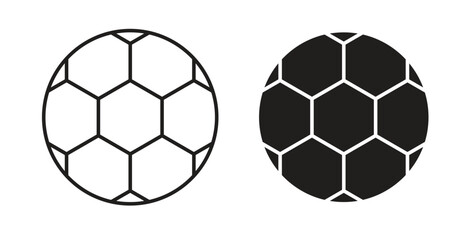 Obraz premium Football icon line. eps 10 vector illustration