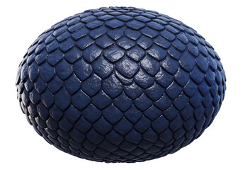 Dark blue dragon scale texture sphere