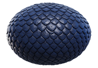 Dark blue dragon scale texture sphere