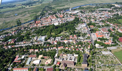 Hansestadt Anklam, Leipziger Alle, Stadtpark und historisches Stadtzentrum 2016