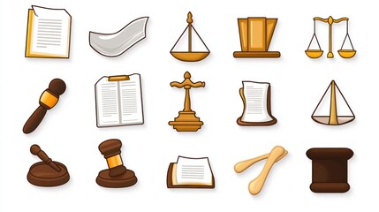 Law Icons Set