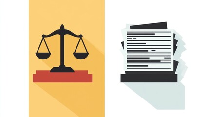 Justice Scales and Legal Documents