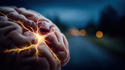 Neural network activation ignites complex thought processes and creative breakthroughs in a microscopic view of the human brain