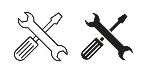 Repair tools icon line. eps 10 vector illustration