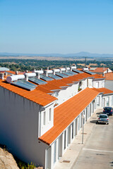 Sustainable Homes: Rooftops with Solar Energy Systems in Rural Spain