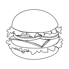 Continuous one line drawing National cookie day . Dessert concept. Single line draw design vector graphic illustration.