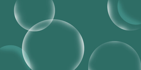 abstract green background with bubbles
