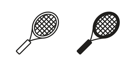 Tennis icon line. eps 10 vector illustration