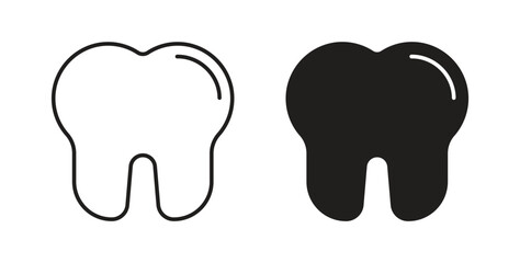 Tooth icon line. eps 10 vector illustration