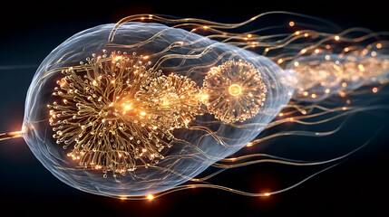 Glowing Jellyfish Animation", "Futuristic Jellyfish Design", "Magical Glowing Jellyfish Visual