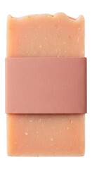 Handmade Natural Soap Bar with Pink Paper Band